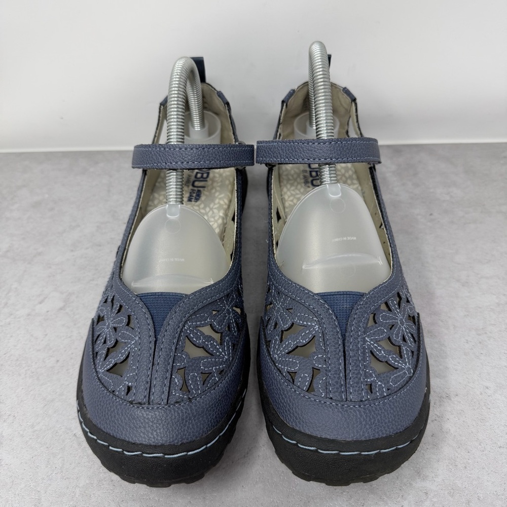JBU by Jambu Blue Wildflower III Mary Jane Shoes Hook & Loop Strap Size 8 - Picture 2 of 11